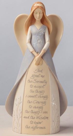 Serenity Angel Candleholder With Prayer Lord Grant me.... 