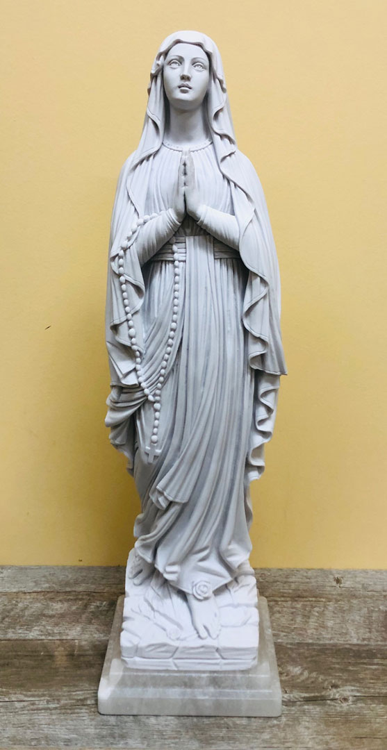 Our Lady good of Sorrows bust on marble base