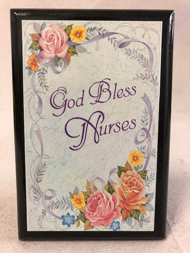 6.5 God Bless Nurses Wall Plaque