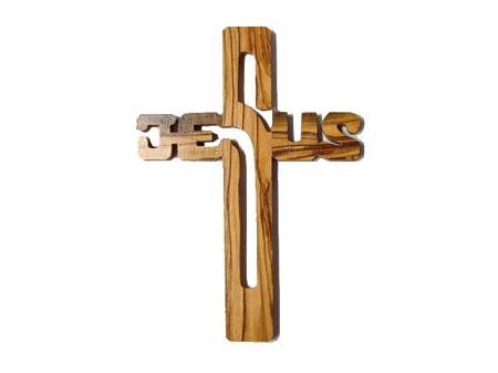 50 Pcs Small Olive Wood Crosses Pendants Hand Made Holy Land Bethlehem
