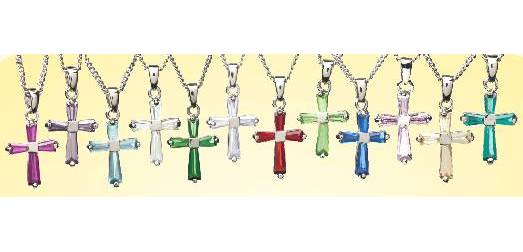 Crystal Cross Necklace for Ashes, Birthstone Cross Urn Necklaces for Ashes  Keepsake Cremation Jewelry Cremation Crucifix Keepsake for Pet Human Ashes  - Walmart.com
