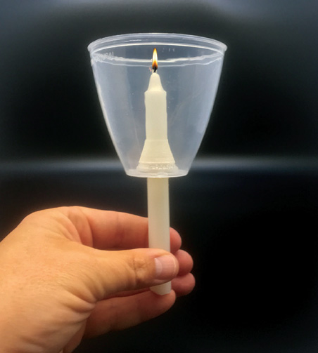 Clear Plastic Candle Cup Drip Protectors/Pkg 100