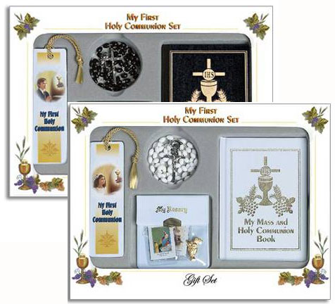My First Holy Communion Boy Gift Set with Prayer Book, Rosary, Scapular,  Lapel Pin, and Bookmark : Amazon.in: Office Products