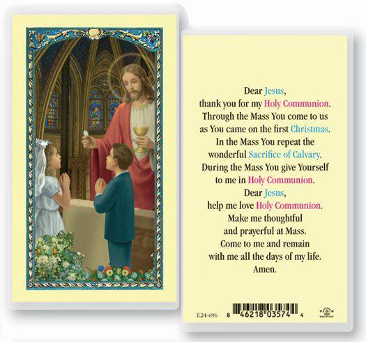 Madonna & Child O Holy Card, the Angelus Prayer 
