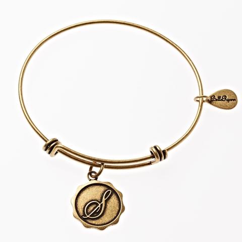 Classic Gold Alphabet S Bracelet