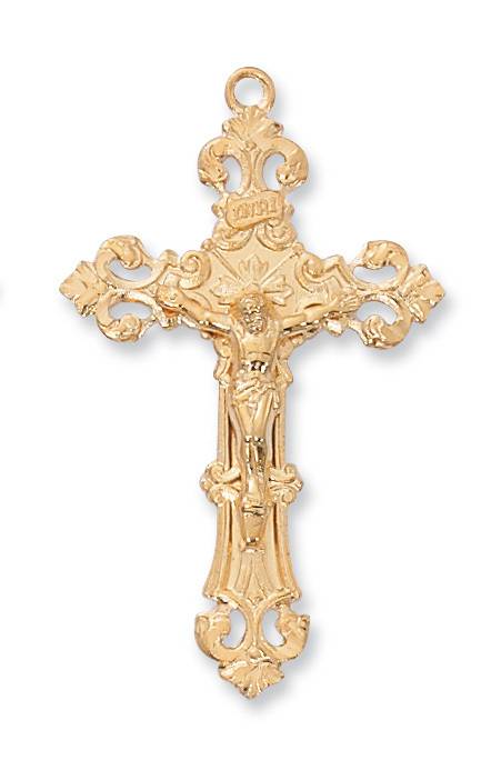 Gold Over Sterling Silver Crucifix