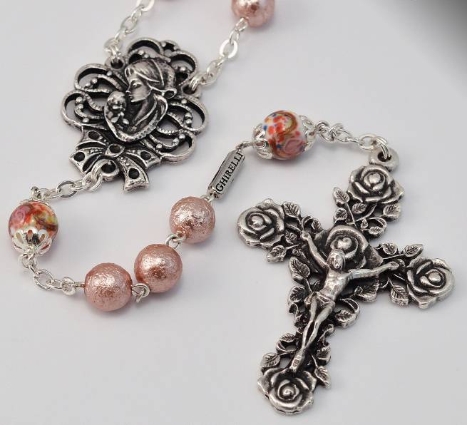 Ghirelli Mary's Motherly Love Rosary with Antique Silver Finish