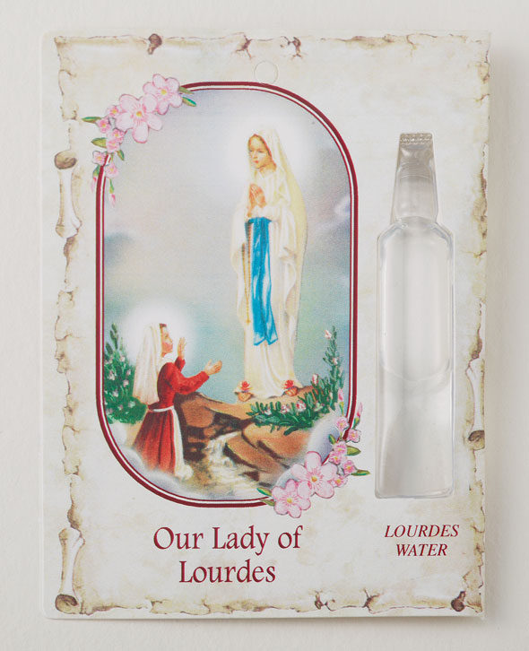 Extra Large Our Lady of Lourdes Holy Water Bottle