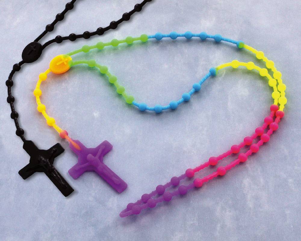 Plastic Rosary on Cord
