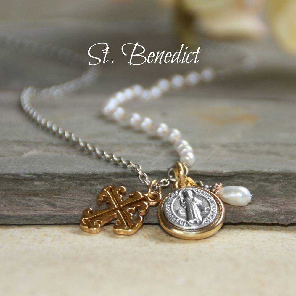 St. Benedict Necklace | Catholic Necklaces – Saint and Stone