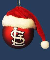 St. Louis Cardinals Baseball Cap Glass Ornament