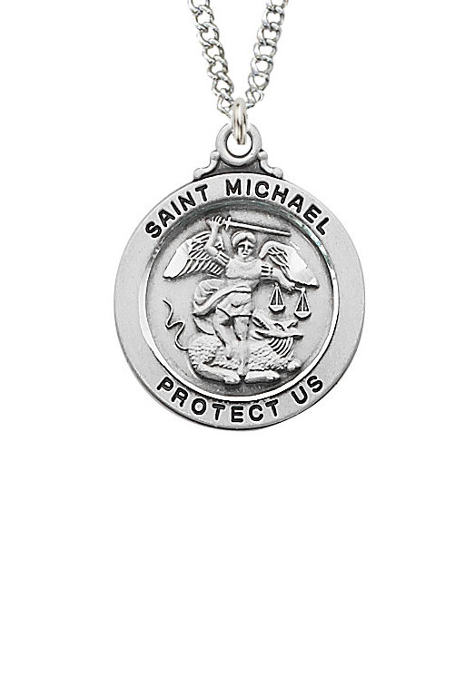 St. Michael Sterling Silver Medal cheapest with 20