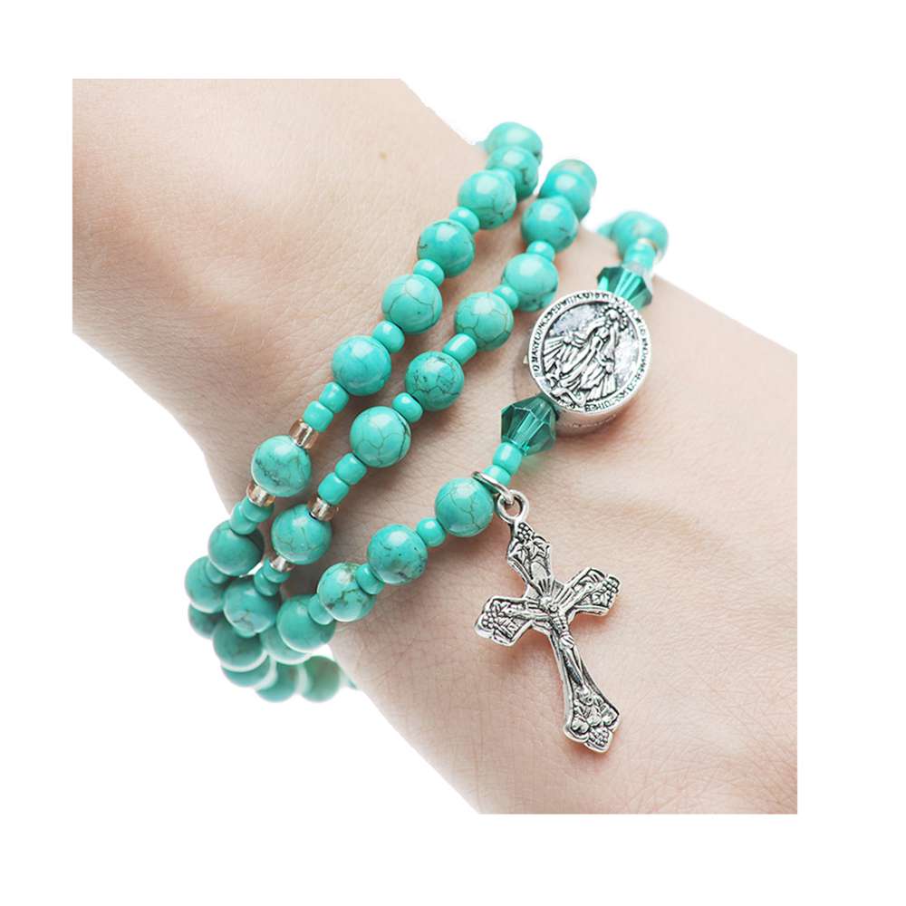 Multi-color Pastel Rosary Bracelet | The Catholic Company®
