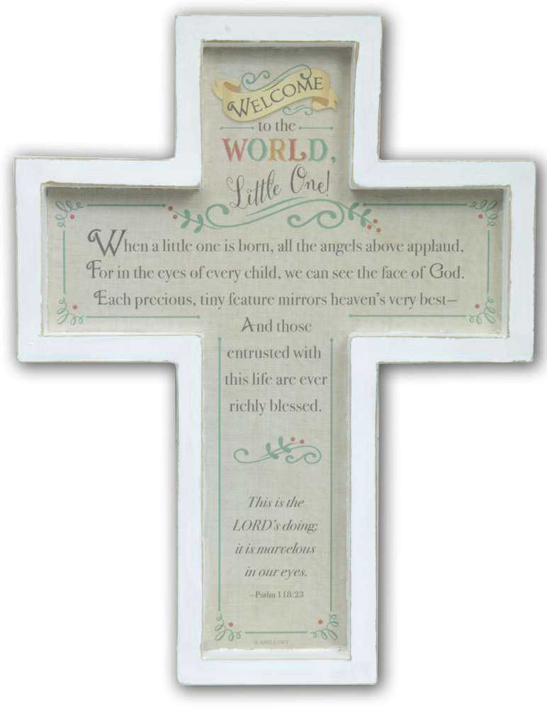 Wall Crosses Welcome to the World Wall Cross