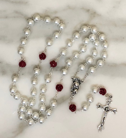 Genuine Murano Bead Rosary from Italy - Real Murano Glass Beads