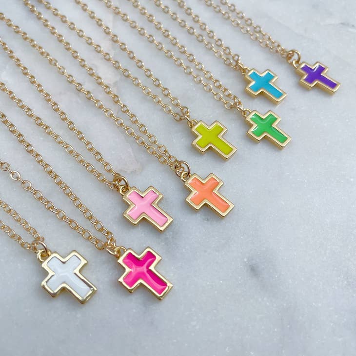 14k gold child necklace & cross deals