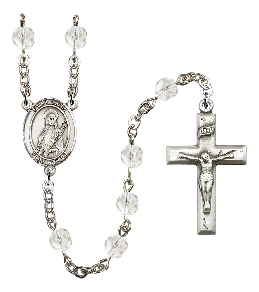 Online Saint Lucia of Syracuse Rosary Centerpiece