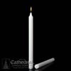 1-1/2" x 12" Stearine Brand White Molded Candles