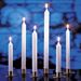 1-1/8" x 9-3/8" Stearine Brand White Molded Candles 