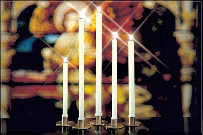 1-15/16" x 17" Beeswax Altar Candles APE
