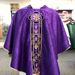 1-191 Damask Chasuble with IHS orphrey - ALB1-191