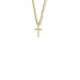 1/2 Inch 14K Gold Filled Baby Cross Necklace