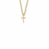 1/2 Inch 14K Gold Filled Baby Cross Necklace