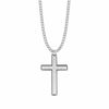 Sterling Silver Beaded with Our Father Prayer on Back Cross Necklace