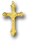 1" Gold Crucifix, Pkg of 25