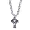 Celtic Cross Sterling Silver on 24" Chain