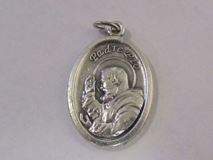 1" Padre Pio Oxidized Medal