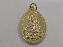 1" Scapular Gold Colored Medal