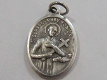 1" St. Gerard Oxidized Medal