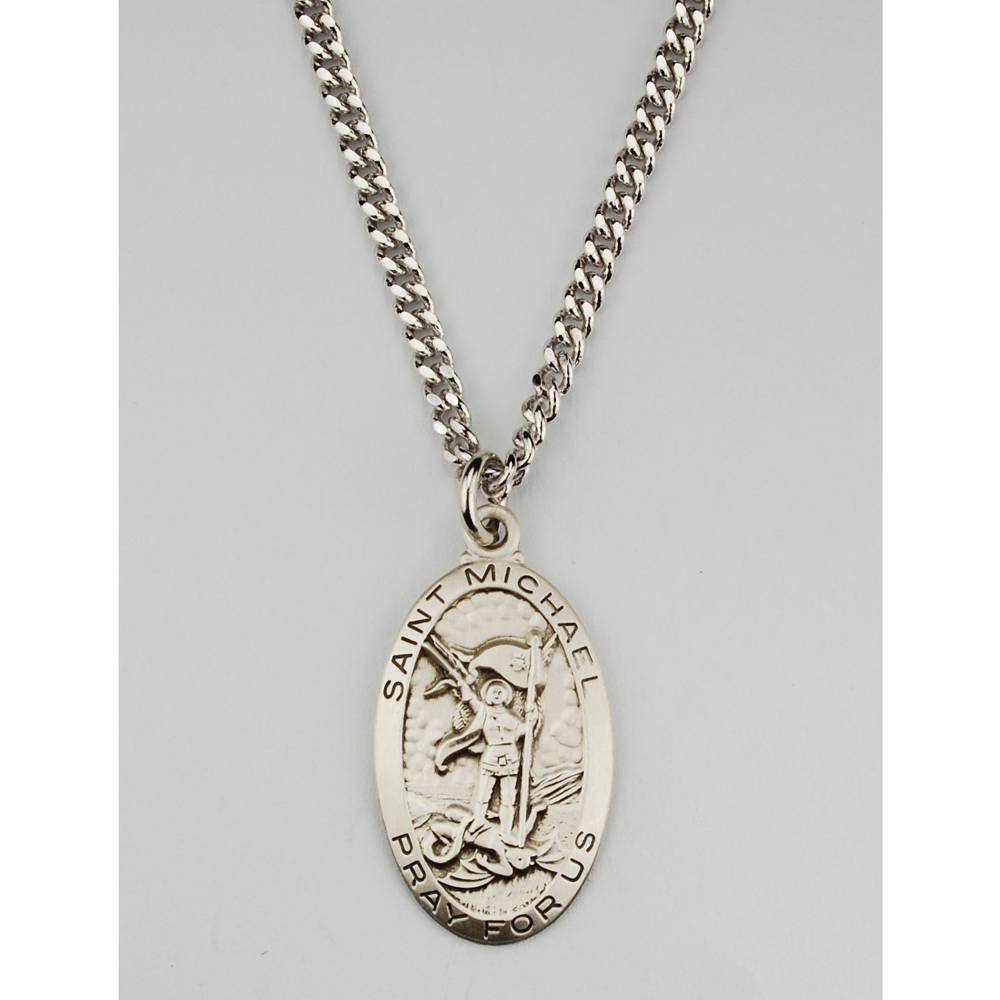 silver st michael necklace