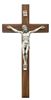 10" Beveled Walnut Crucifix