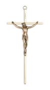 Gold Plated 10" Wall Crucifix 