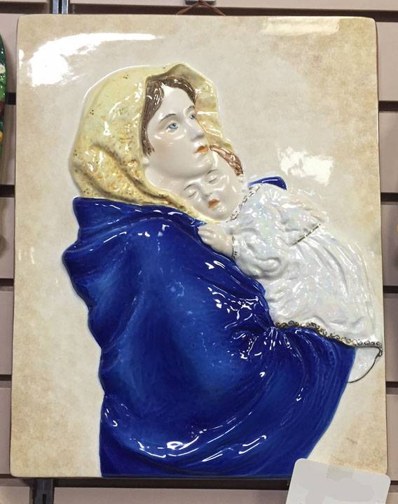 10" Madonna Of The Streets Robbia Wall Hanging *WHILE SUPPLIES LAST*