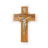 Olive Wood 10" Wall Crucifix