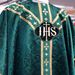 101-0931 Green IHS with Vesica Chasuble by Arte Grosse - AG-101-0931 G