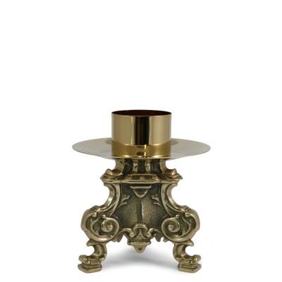 Altar Candlestick from Italy  19 cm tall with 7/8" brass socket