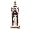 St. Joseph in Arch with Stain Glass Window 11.75" Lighted Statue 