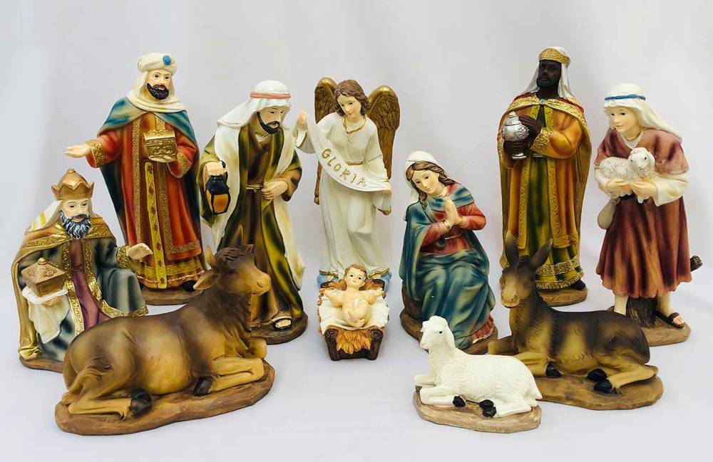  11pc 10" Heaven's Majesty Nativity Figure Set