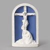 Della Robbia 12" Mary Weeps at Crucifix Figurine