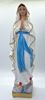 12" Our Lady Of Lourdes Statue Plaster Colored Made In Italy