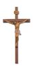 12" Walnut Crucifix with Italian Corpus