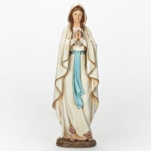 13.5" Our Lady of Lourdes Statue