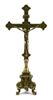 34 cm tall Altar Cross made of polished brass Made In Italy?