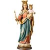 14" Mary Help Of Christians Wood Carved Statue from Italy