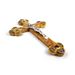 Olive Wood/Mother of Pearl 15" Wall Crucifix with Holy Land Elements - 129952
