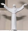 16.5" St. Francis Alabaster Statue from Italy